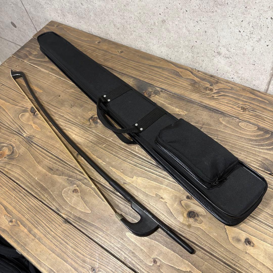 コントラバス 弓 S.Y.WAGNER ジャーマンボウ カーボン ケース付き