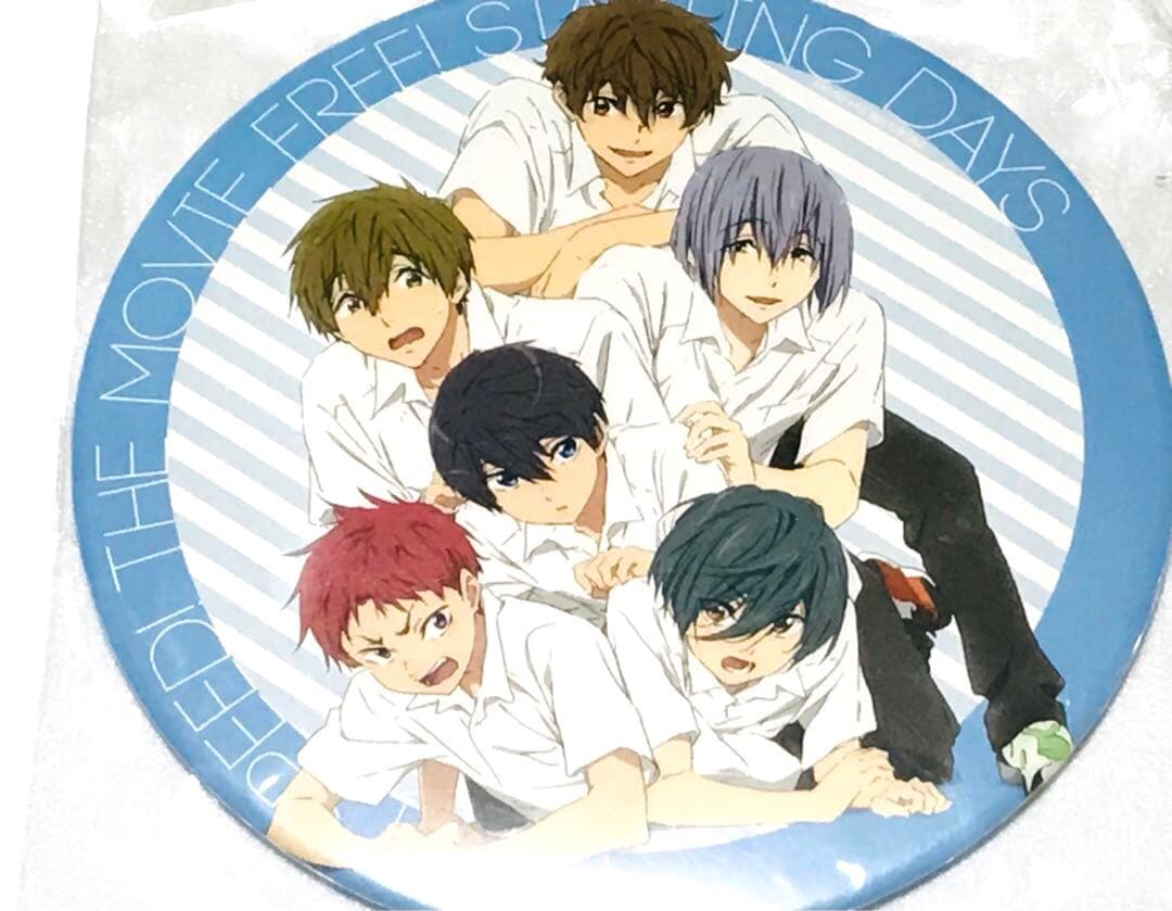 未開封品◎デカ缶バッジ＆缶バッジ＆絆創膏 Free! 映画ハイ☆スピード！七瀬遙