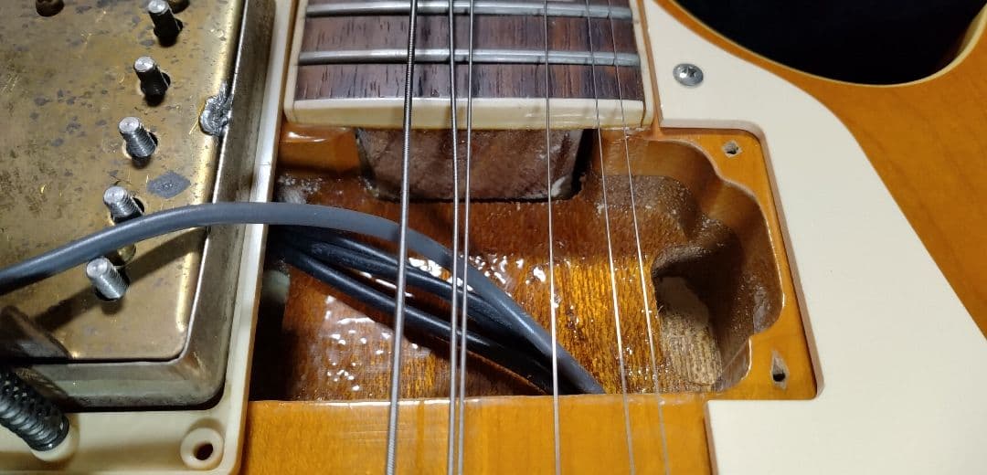 Burny レスポールタイプ ネック折れ