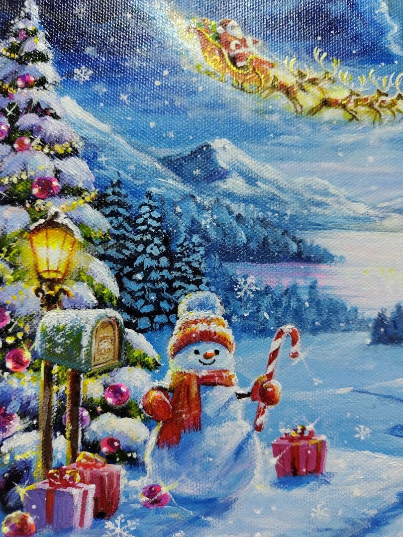 く*ら様 【至福のひととき】アクリル画 F3 風景画 絵画