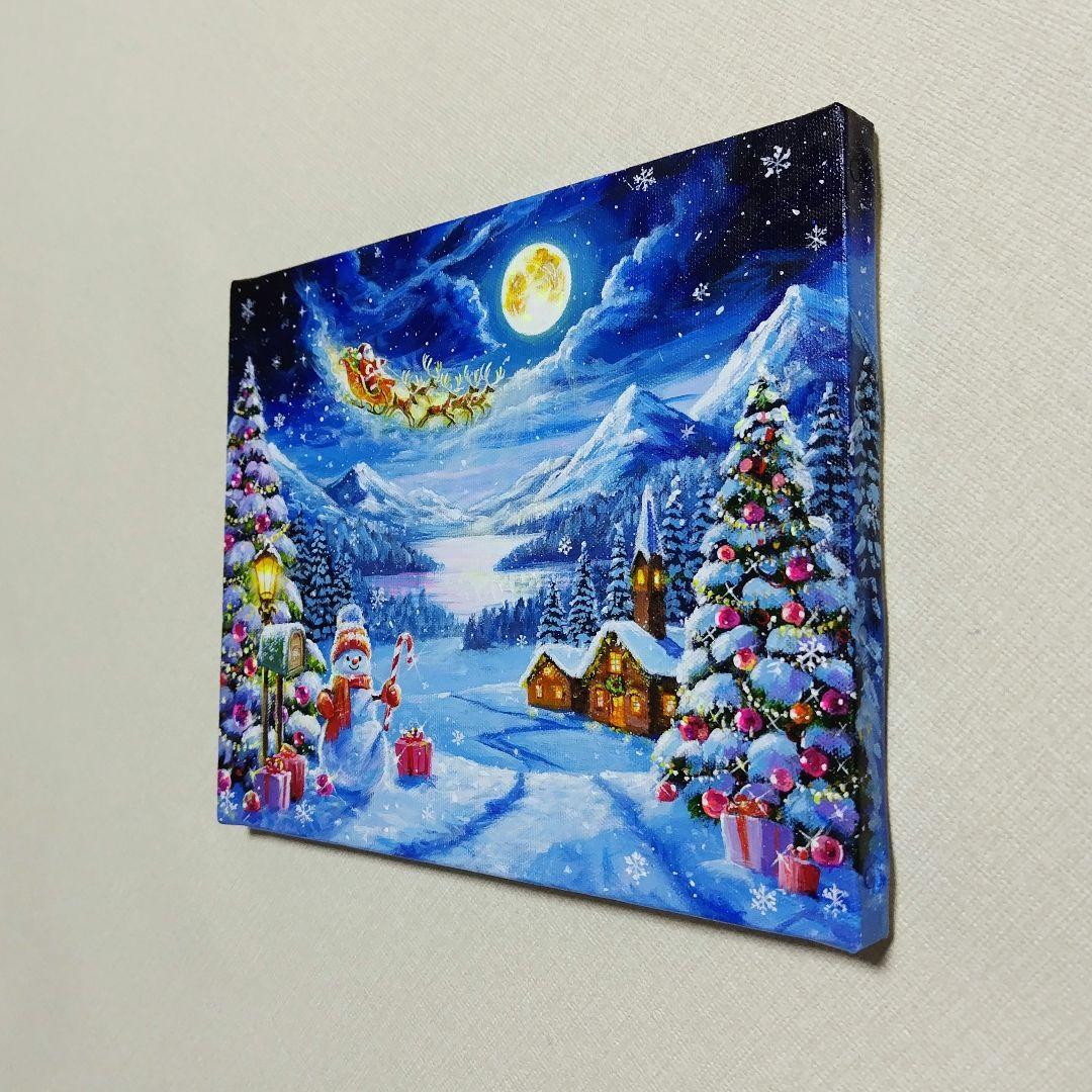 く*ら様 【至福のひととき】アクリル画 F3 風景画 絵画