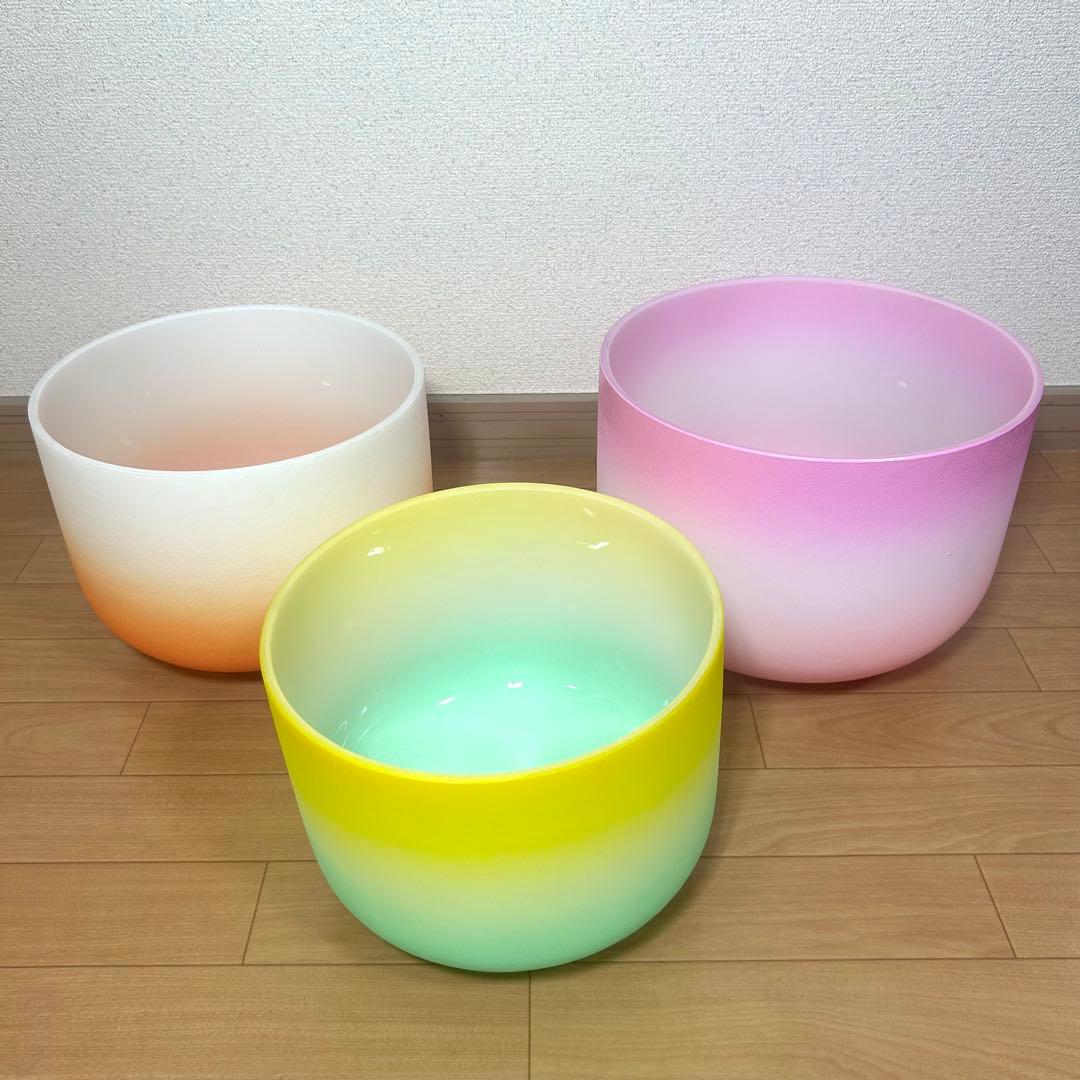 【希少美品】クリスタルボウル 7点セット