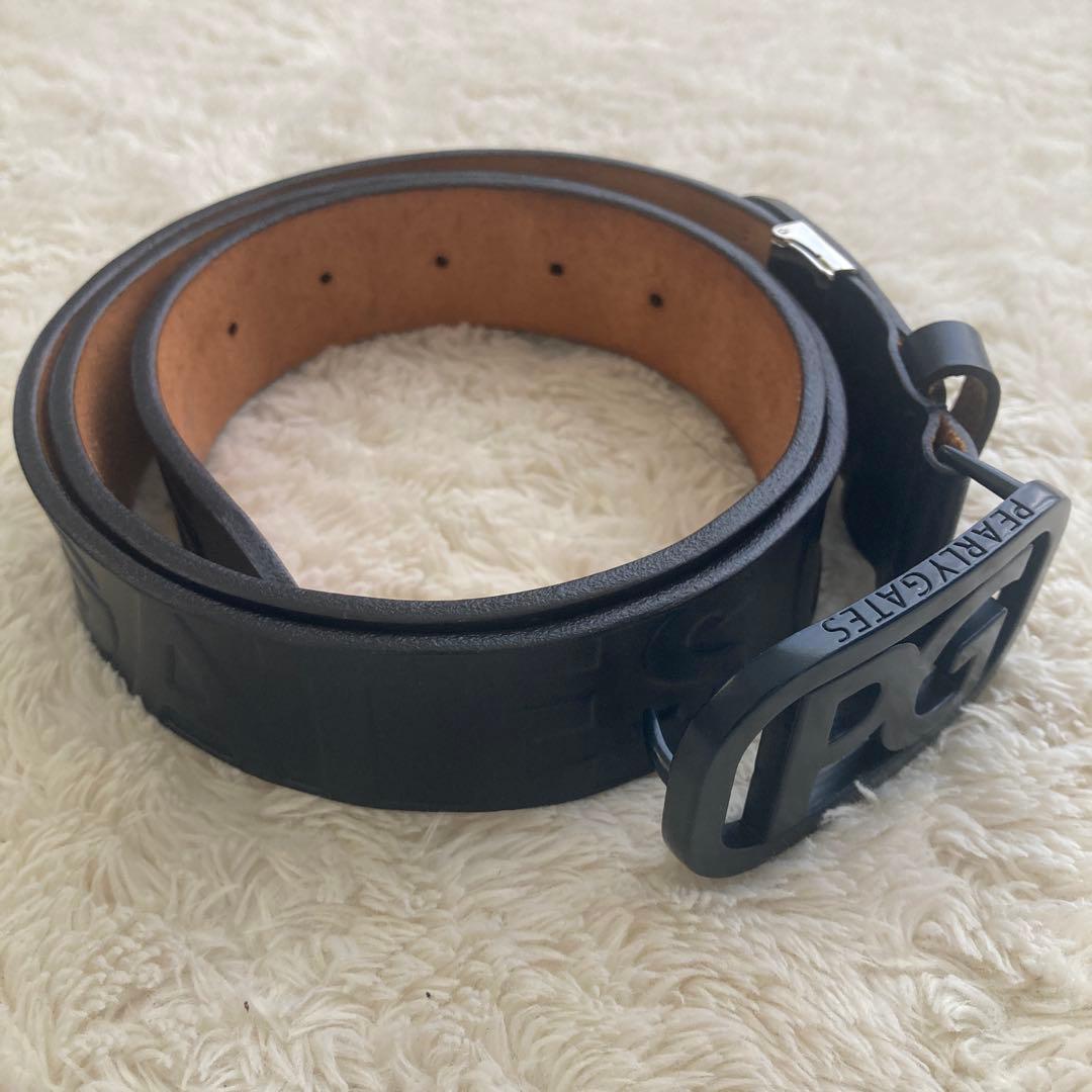 PEARLY GATES パーリーゲイツ　レザーベルト　ネイビー