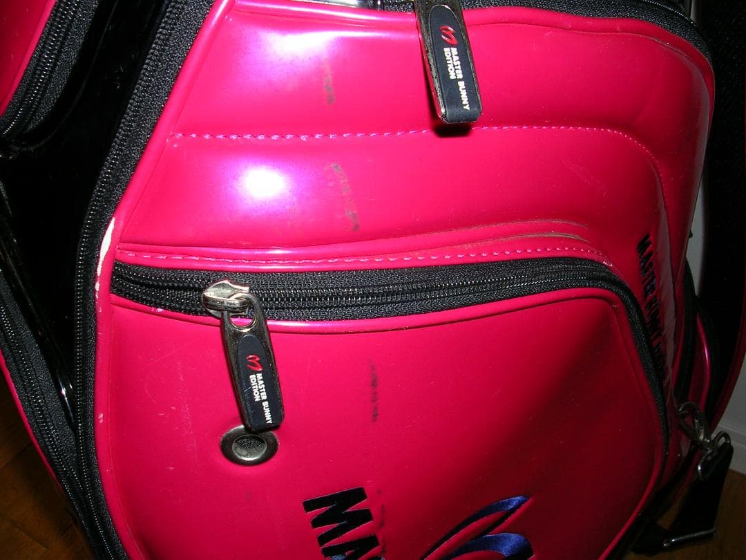 マスターバニー ゴルフバッグ ローズピンク/黒ツートン