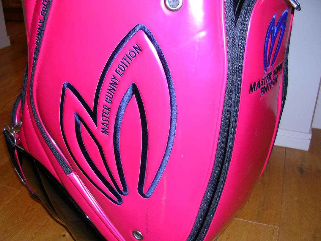 マスターバニー ゴルフバッグ ローズピンク/黒ツートン