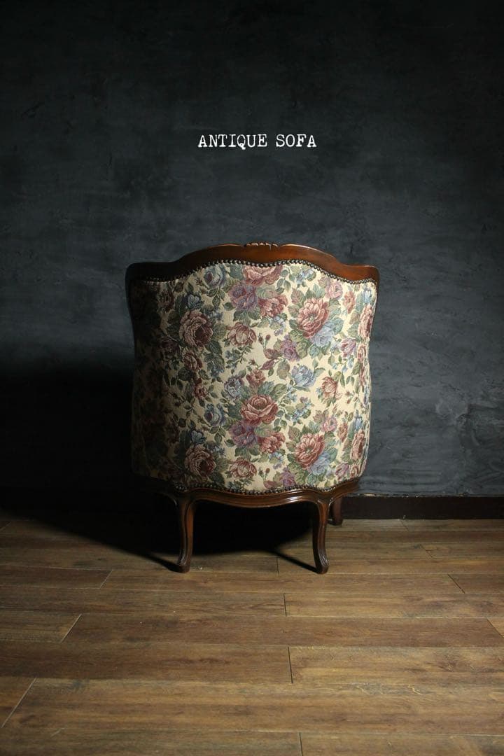 首都圏送無料〜80's アンティーク 花柄　ソファ　2台目　エスハウスインテリア
