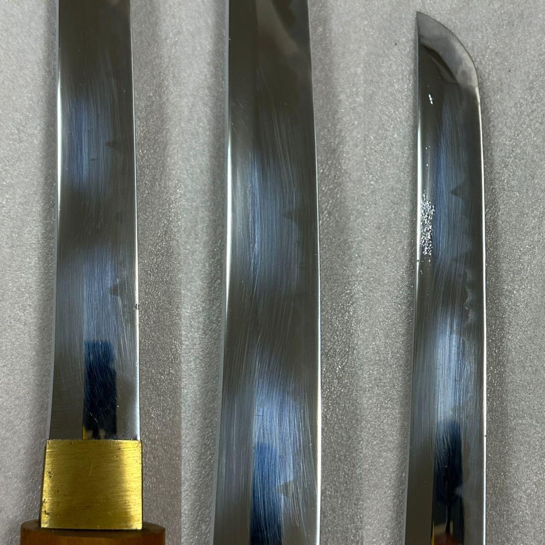 模造刀 白鞘 打刀 脇差 2点セット 鞘付き長さ約68/101cm 26A28