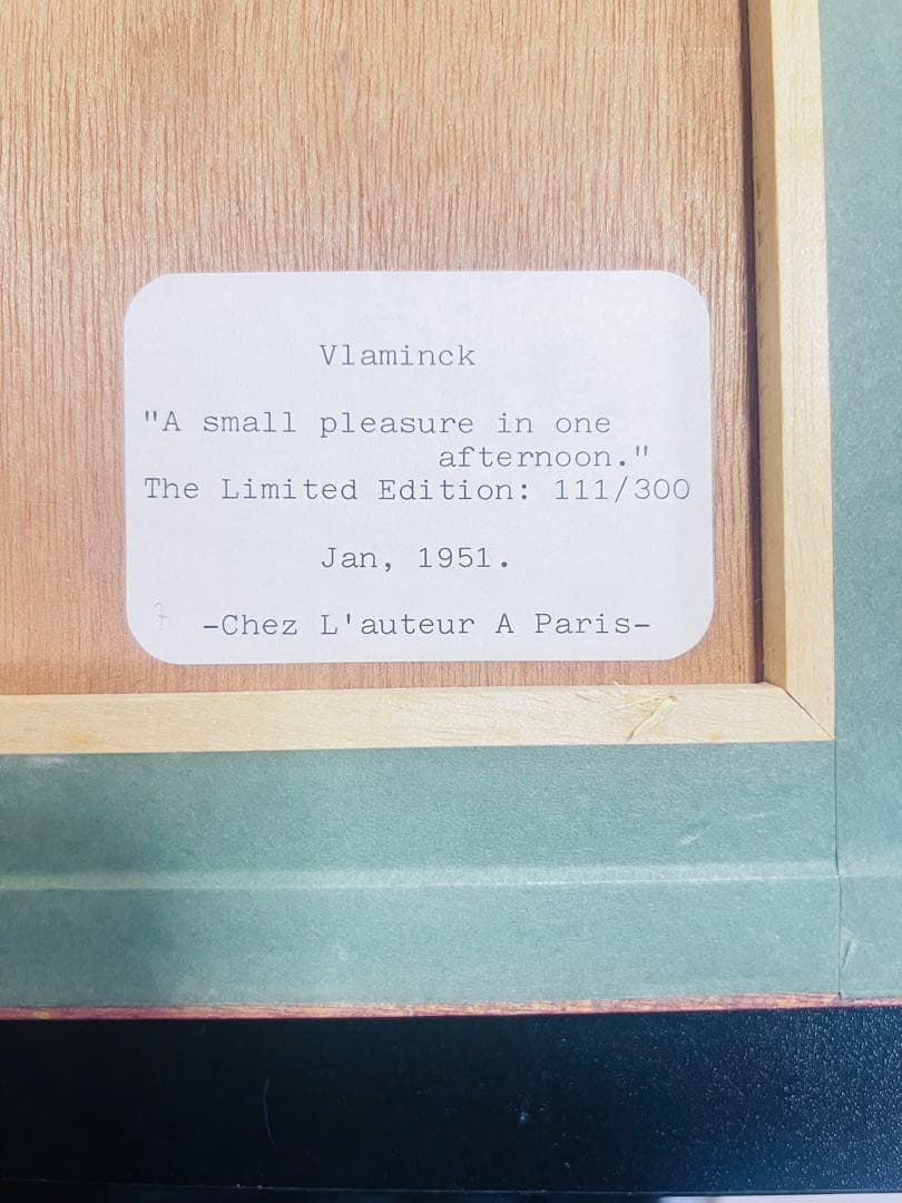 風景 パステル画 金色フレーム 約30cm x 40cm