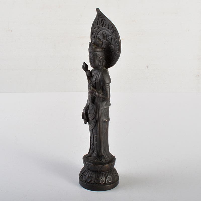 仏教美術　古銅青銅　聖観音菩薩像　仏像　C　6242