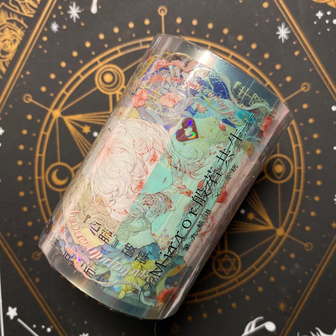 【J】海外　10m巻　貝殻光マスキングテープ　人物系/装飾系