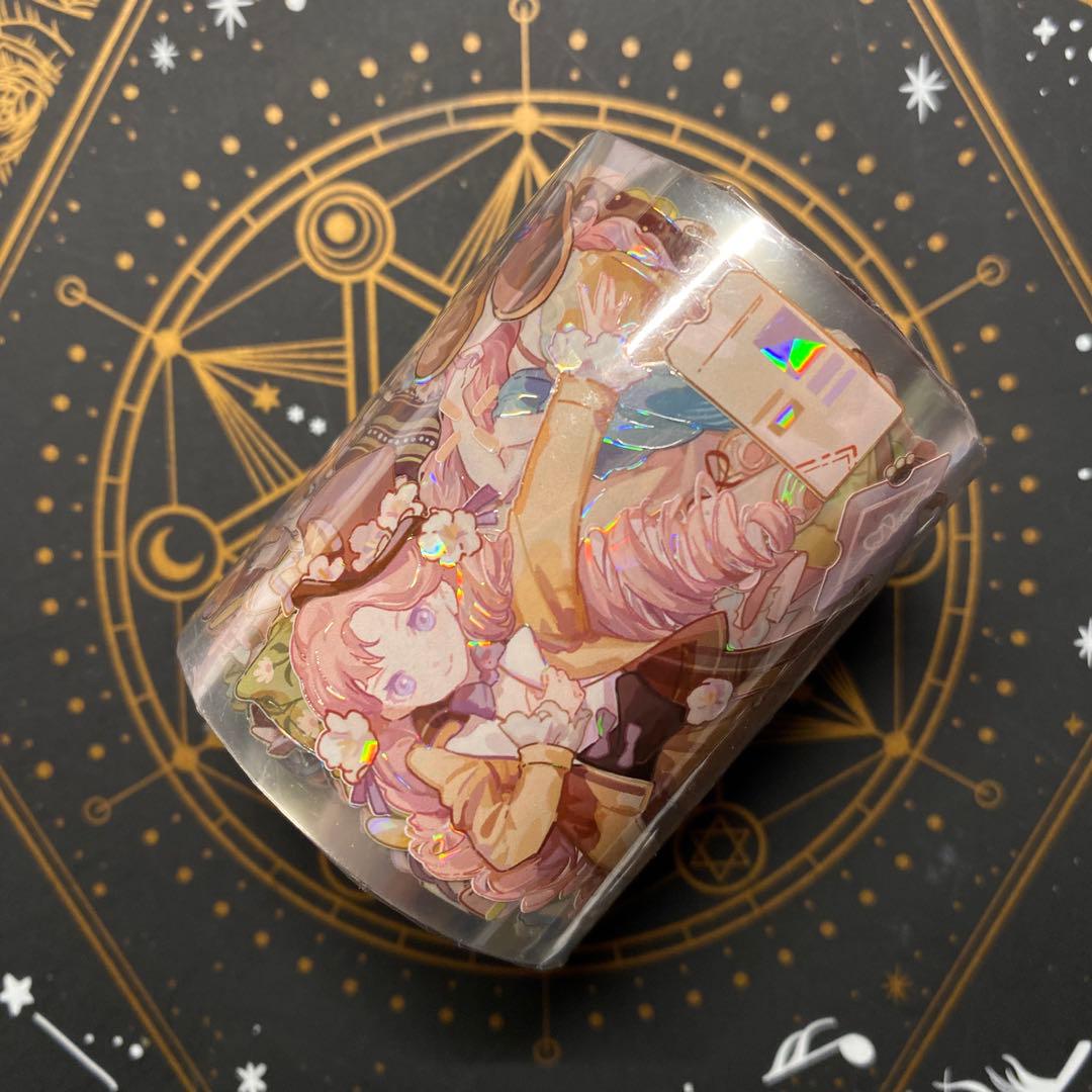 【J】海外　10m巻　貝殻光マスキングテープ　人物系/装飾系