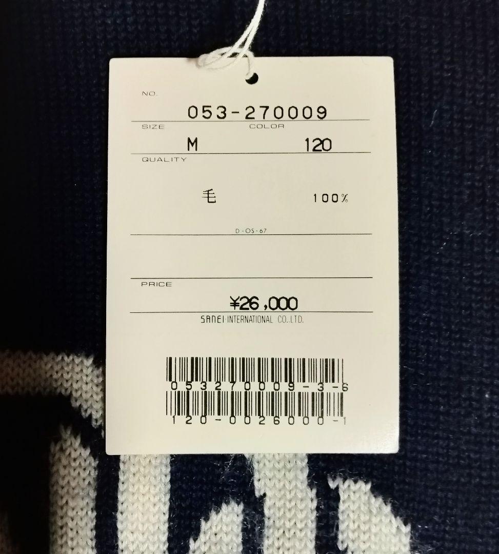 新品　パーリーゲイツ　セーター　日本製毛100%　めっちゃカッコイイロゴセーター