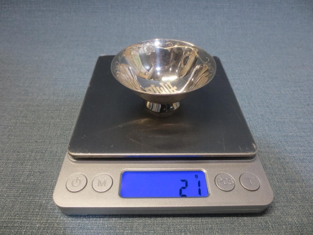 純銀刻印あり盃　杯　(小×４)　銀盃　銀杯　4ヶ　合計　約114ｇ