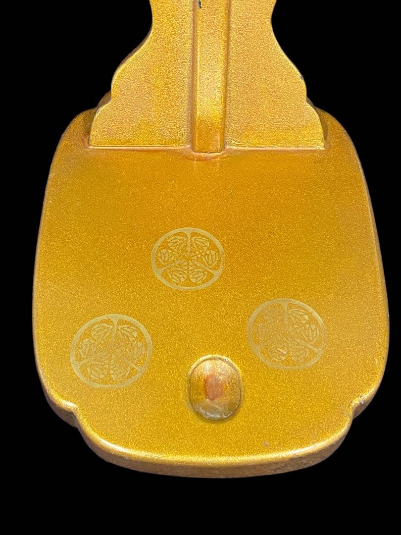 刀掛け　太刀掛け　家紋入り　金