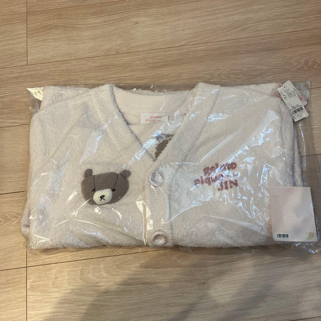 JIN ジェラートピケ　カーディガン　ピンク