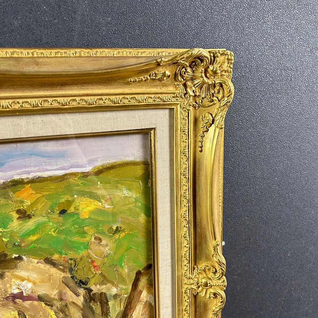 美品 深谷徹「足摺岬」油絵 油彩画 豪華額装 高知県土佐清水市 風景画