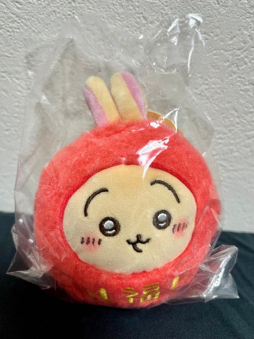 だるまになっちゃった！ころりん起き上がりこぼしぬいぐるみ(うさぎ)