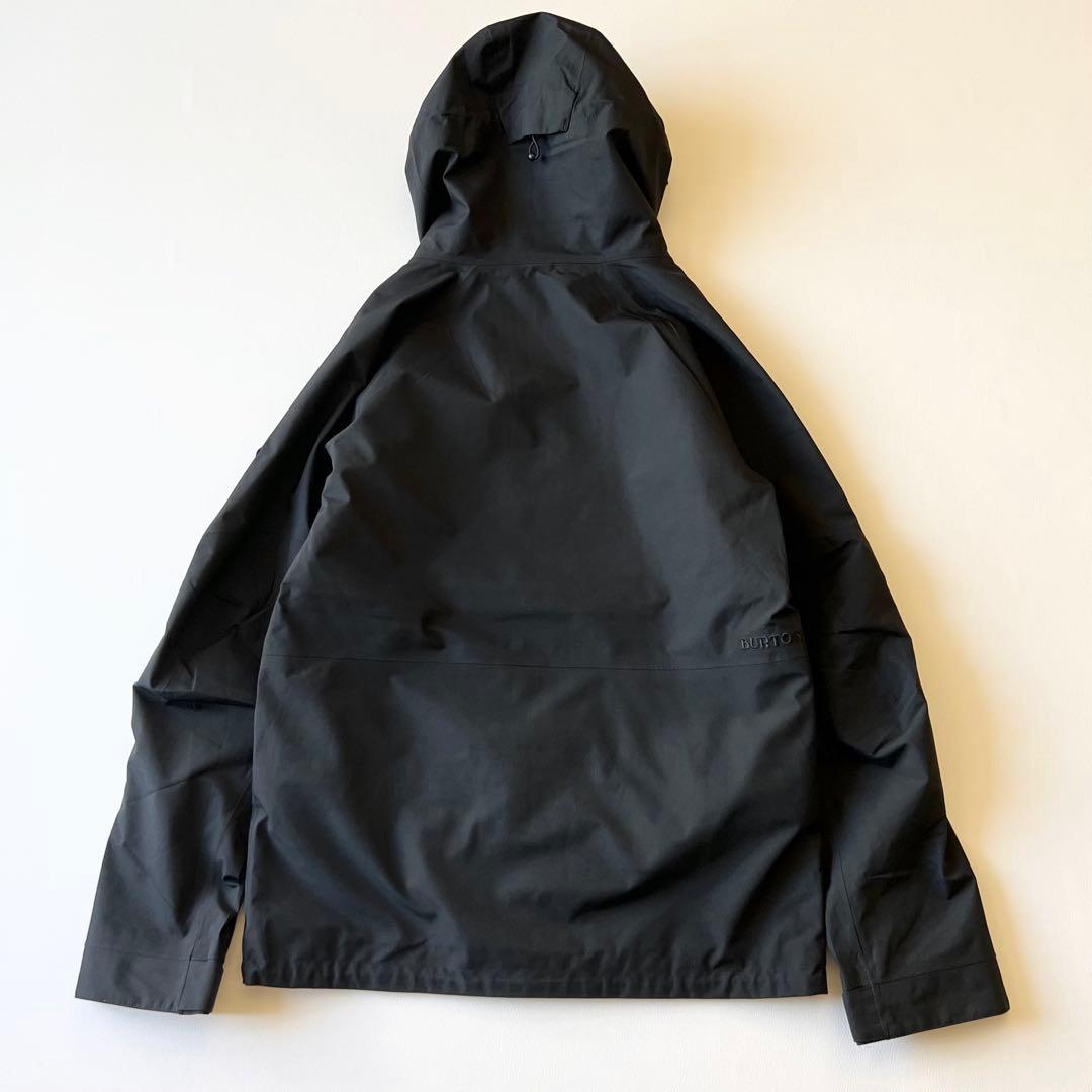 3234【美品】バートン　ジャケット ゴアテックス 無地 メンズ 黒　S