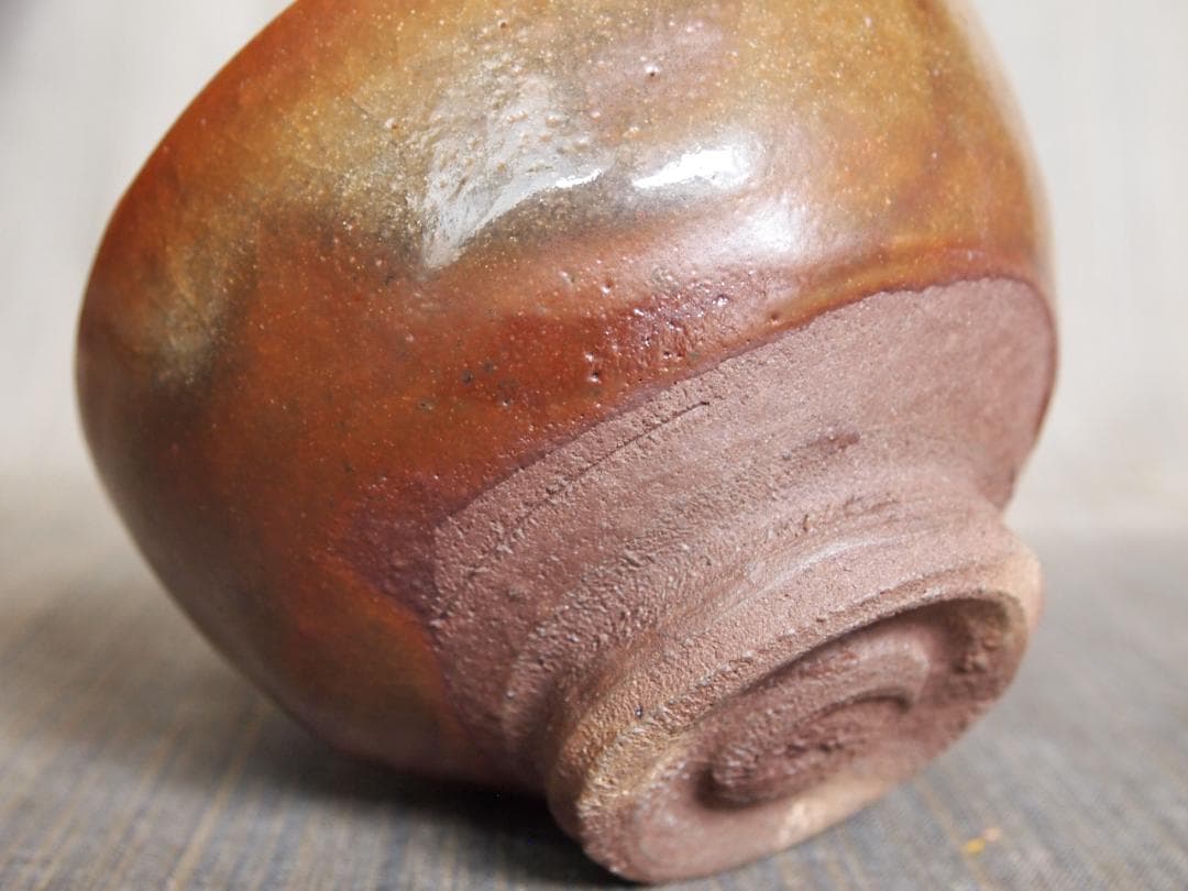 希少作★山田和《師：加藤唐九郎》★唐津茶碗★共箱・共布