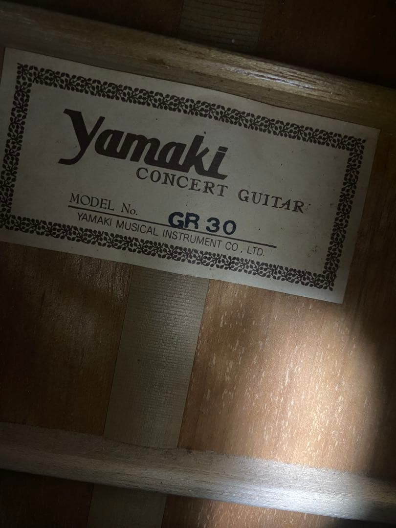 初心者おすすめ ジャパンビンテージYamaki GR30 ミニギター ガット