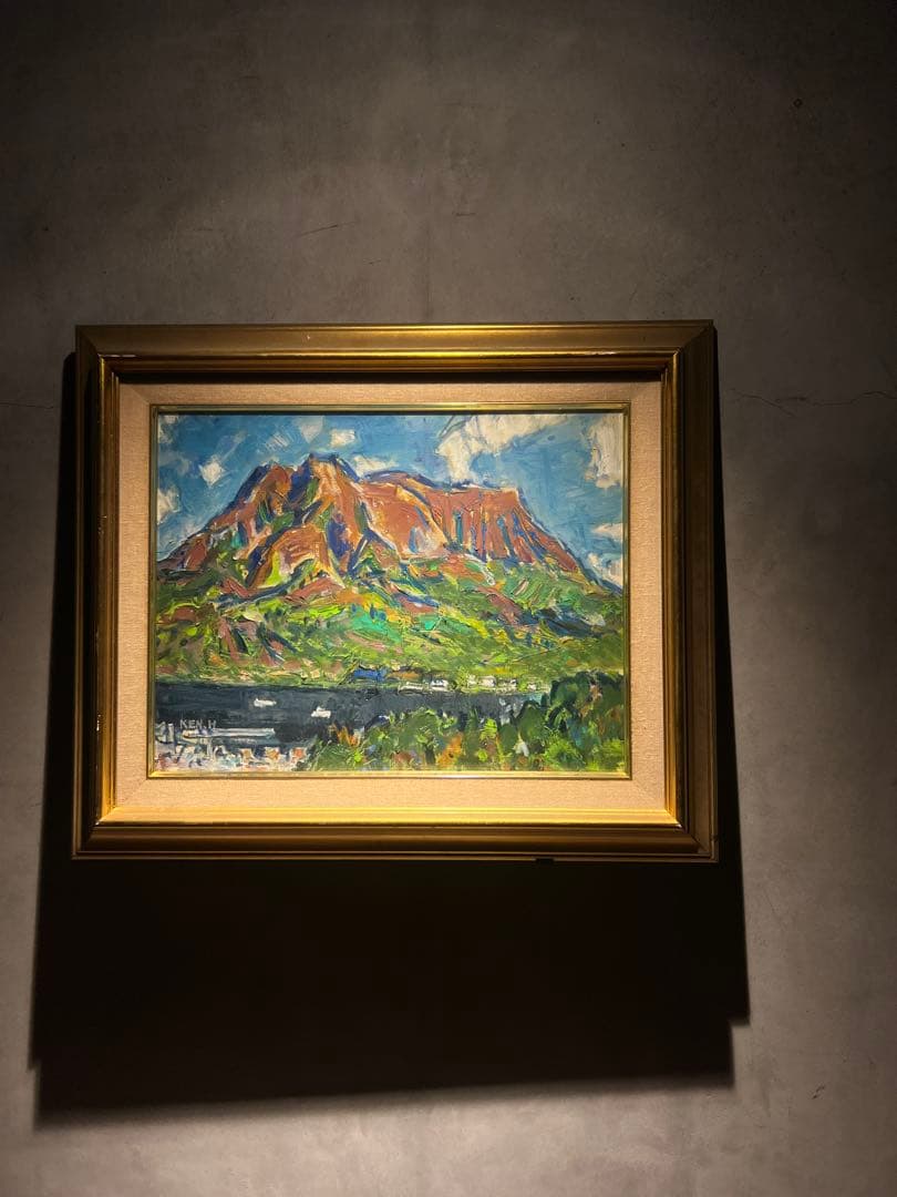 専用他の方発送×桜島　【油彩画】　直筆サインあり