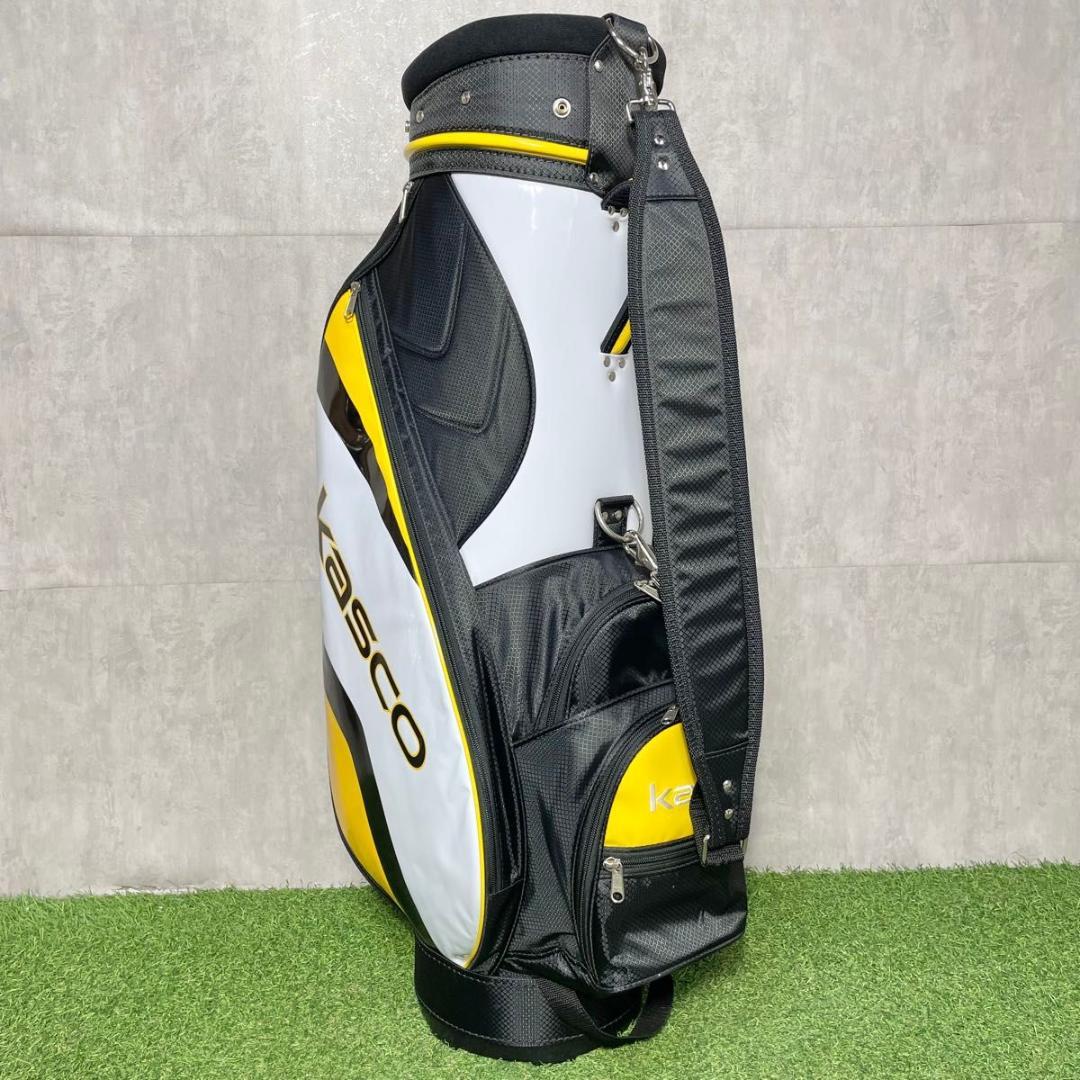 【未使用品】kasco キャスコ キャディバッグ ゴルフバッグ イエロー 大人気