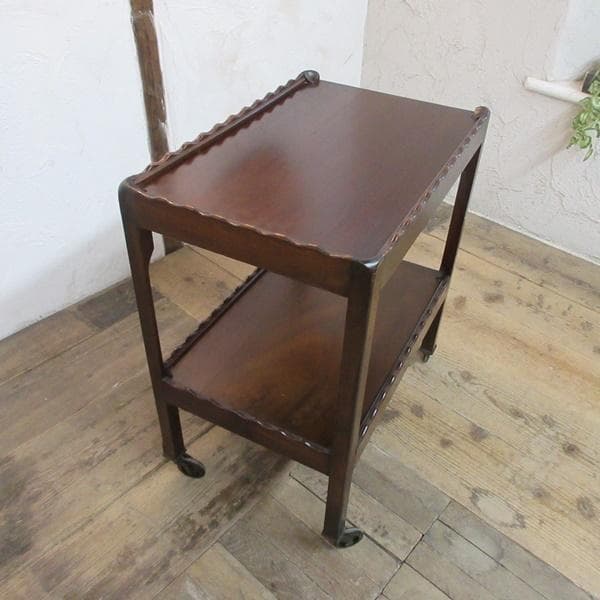 イギリス アンティーク 家具 キッチンワゴン トロリー カフェ 英国 6077e
