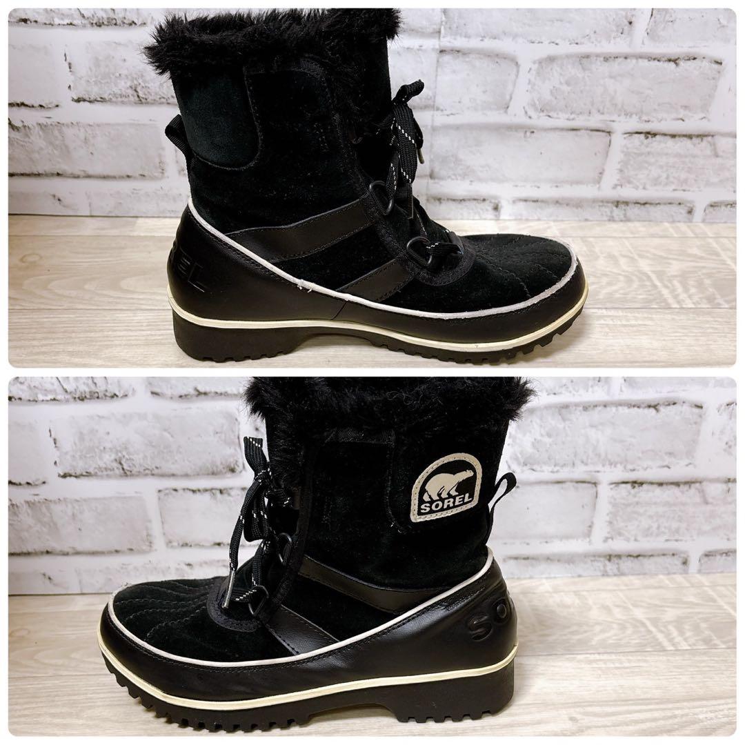 【SOREL】 ソレル （24cm） Tivoli II 防水スエードブーツ 黒