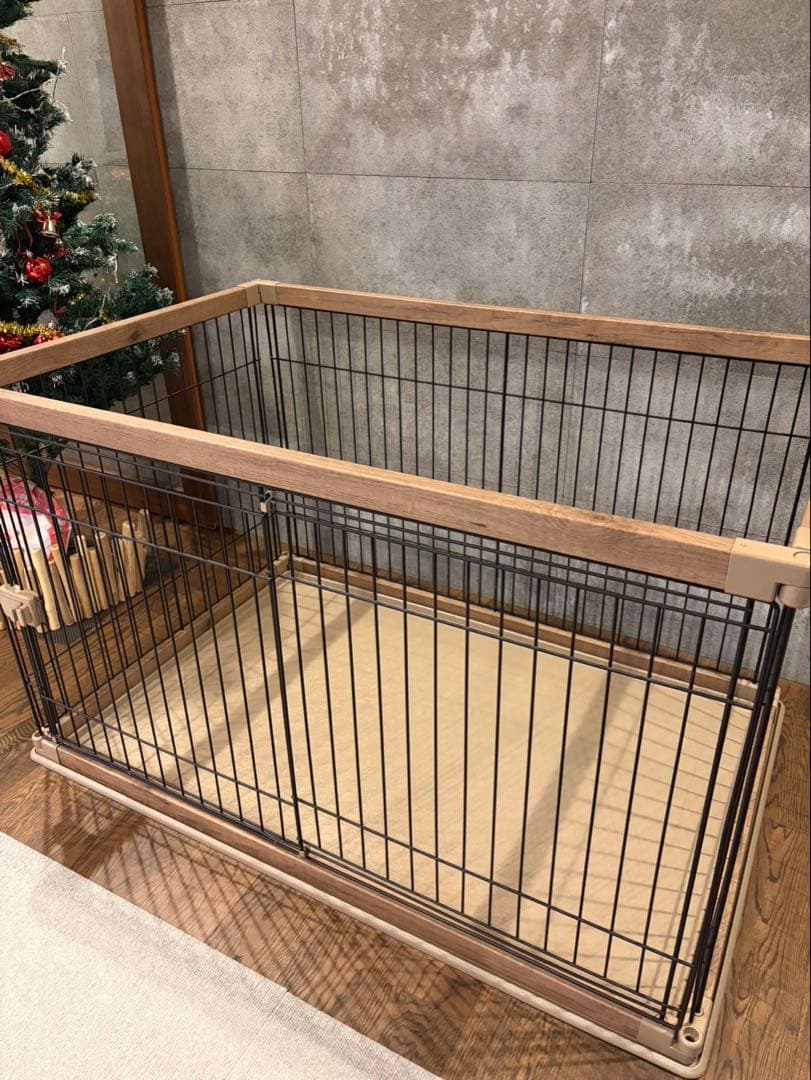 アイリスオーヤマ 犬用ケージ サークル PWSR-1280 アッシュブラウン