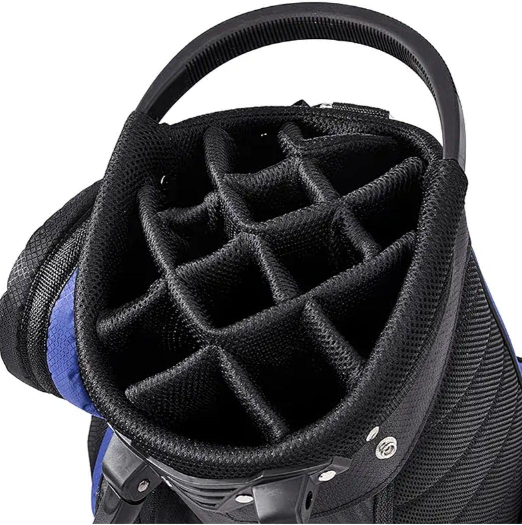 ゴルフスタンドバッグ 黒と青