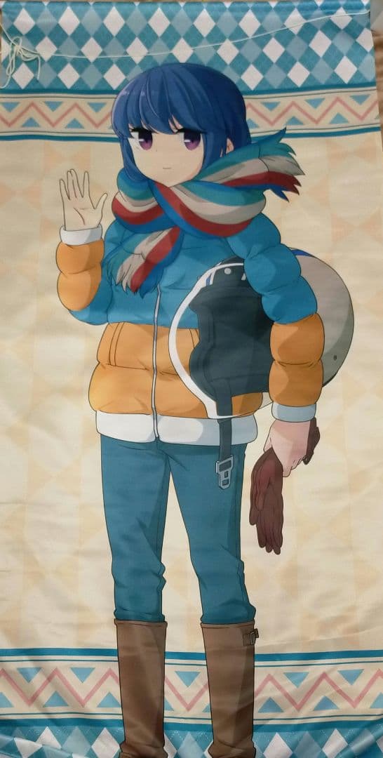 ゆるキャン△　志摩リン ほぼ等身大タペストリー