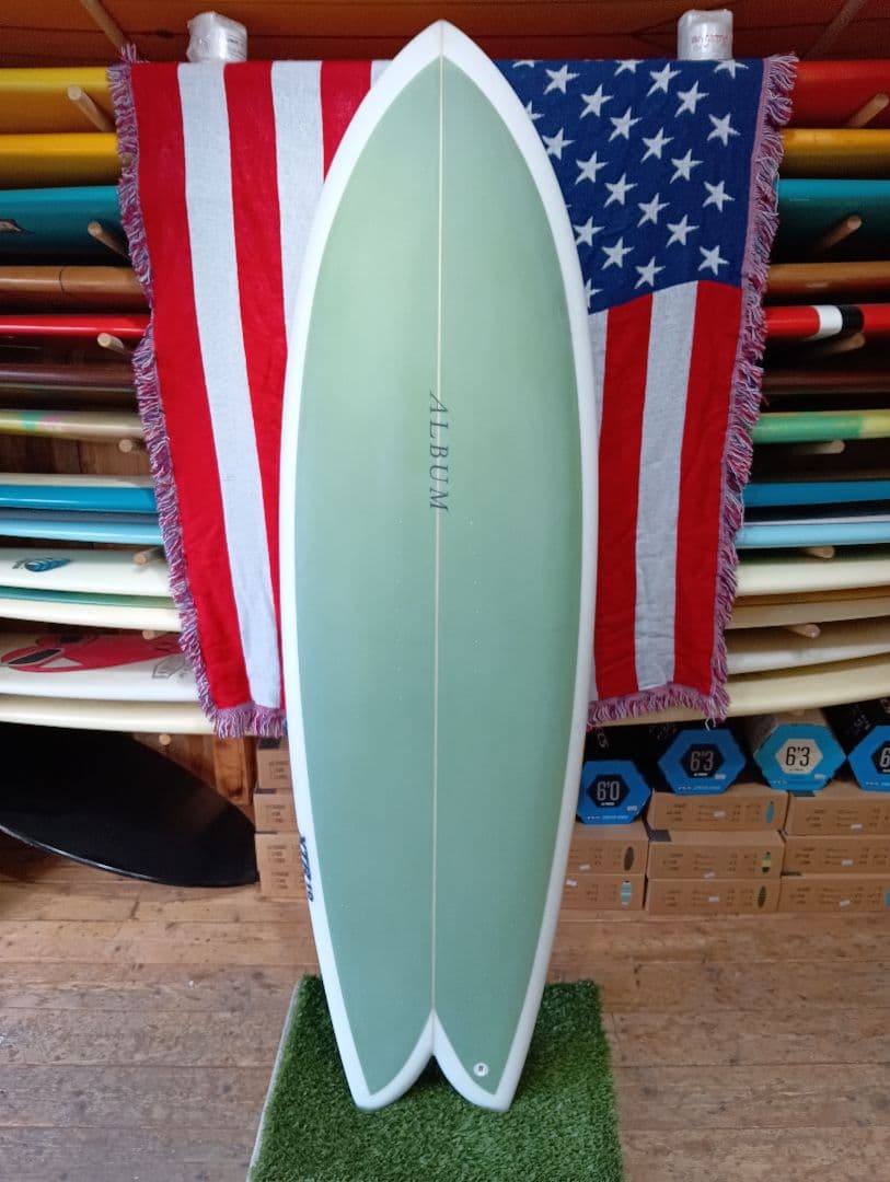 アルバムサーフボード　sunstone サンストーン　6.2 ツインフィッシュ