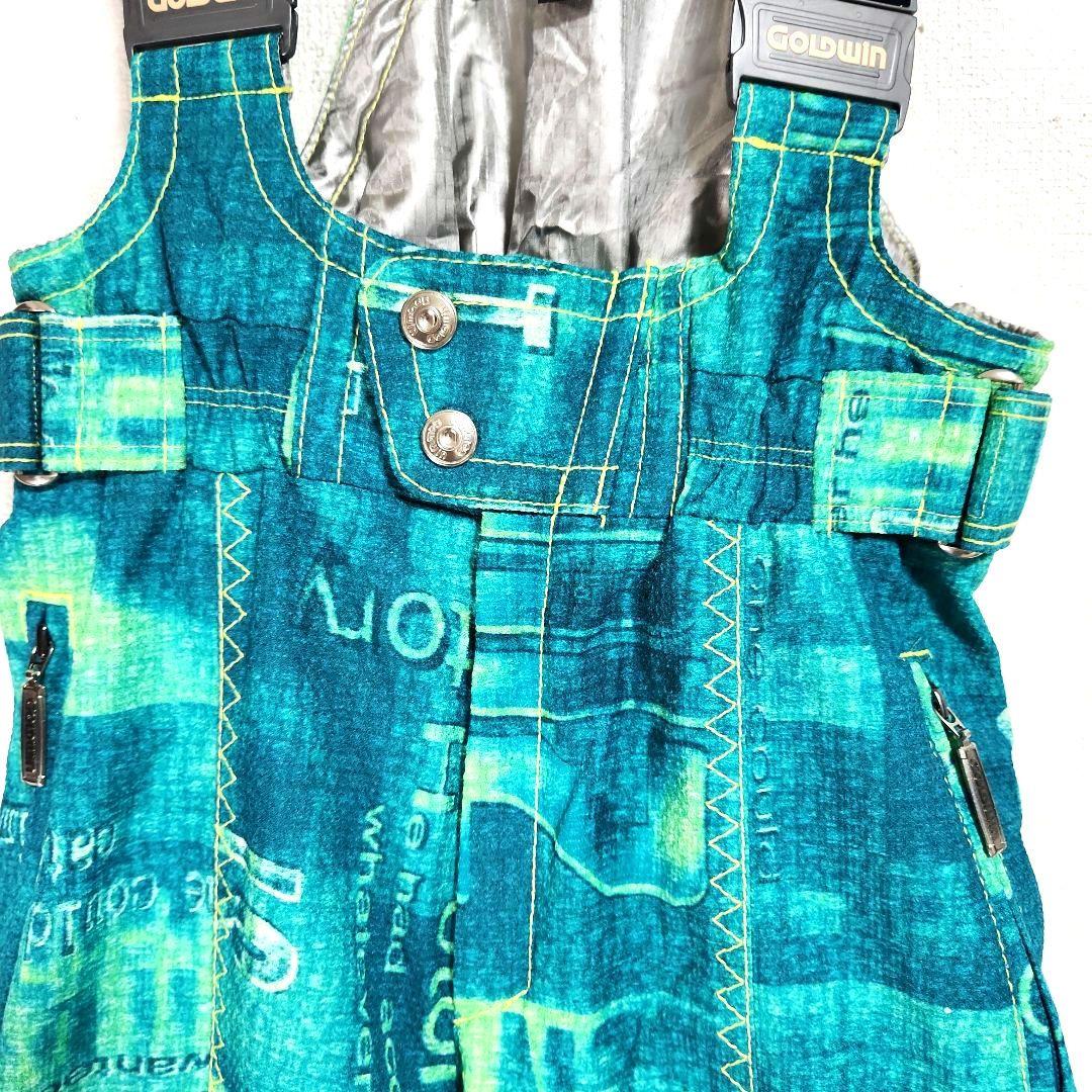 ​【極希少/レトロ】ゴールドウイン スキーウェア 上下セット M 総柄 90s