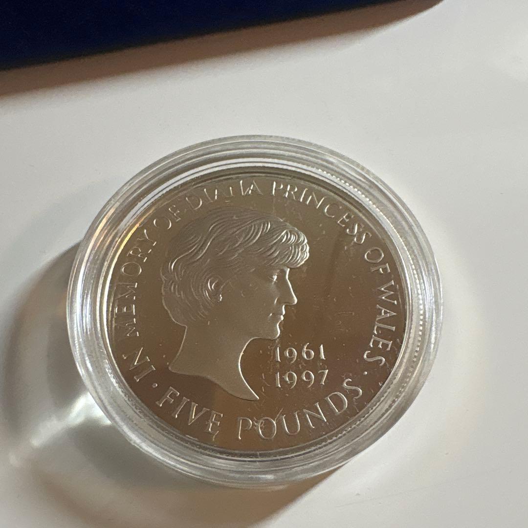 保証書付！ダイアナ妃追悼記念SILVER PROOF MEMORIAL COIN