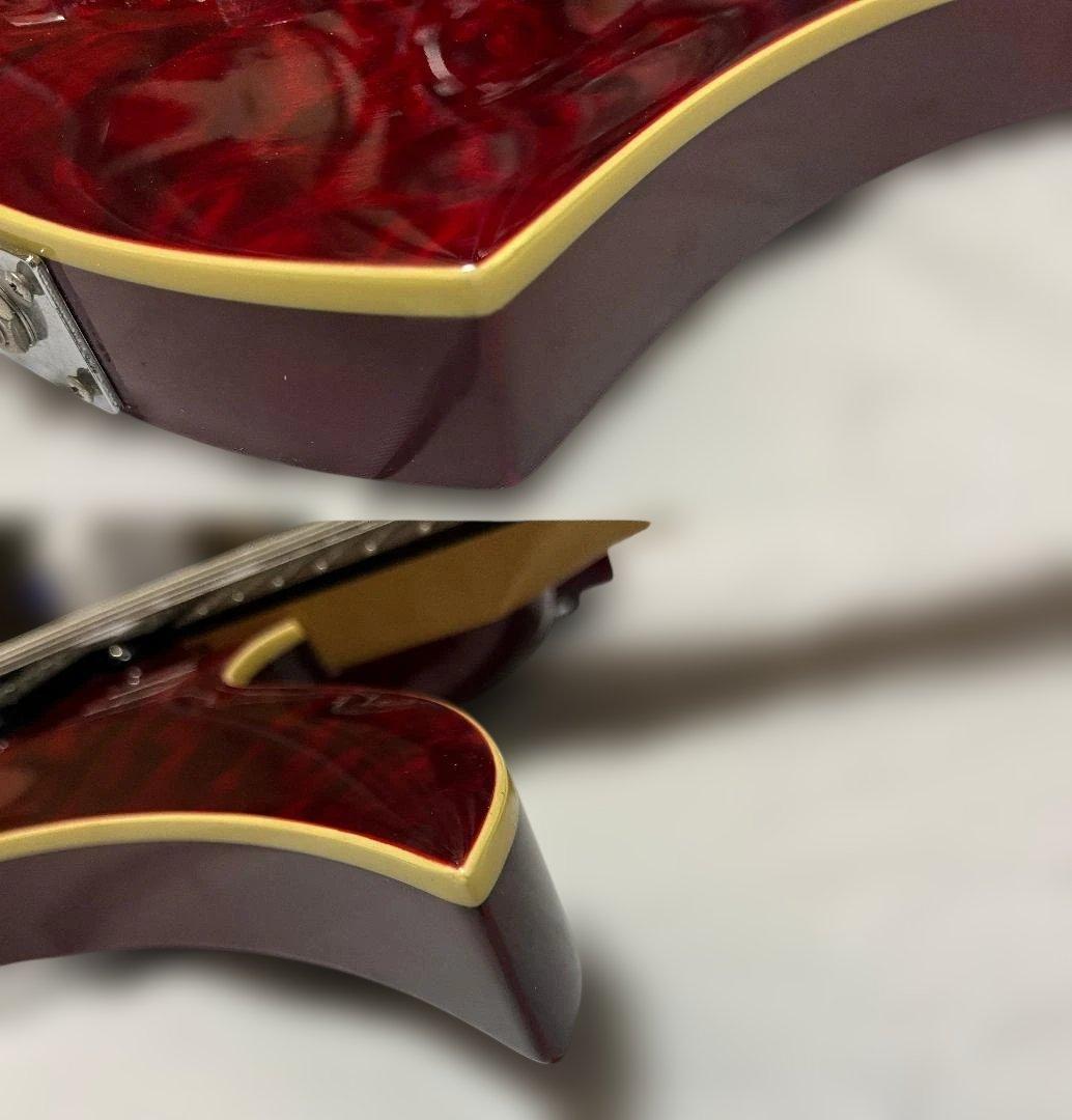 B.C.Rich モッキンバードベース　シースルーレッド　Masterpiece