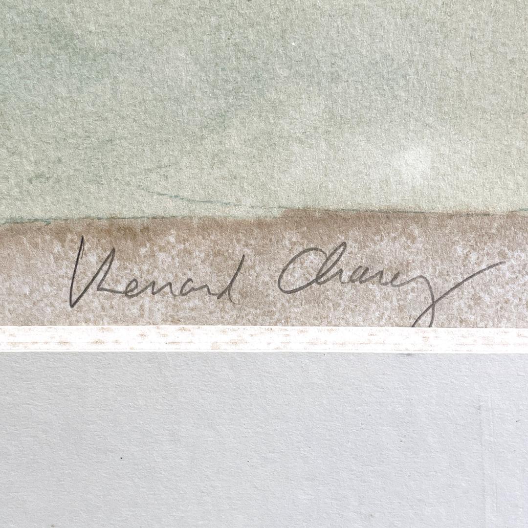 真作保証 ベルナール・シャロワ『白いネックレス』大作大判 リトグラフ 直筆サイン