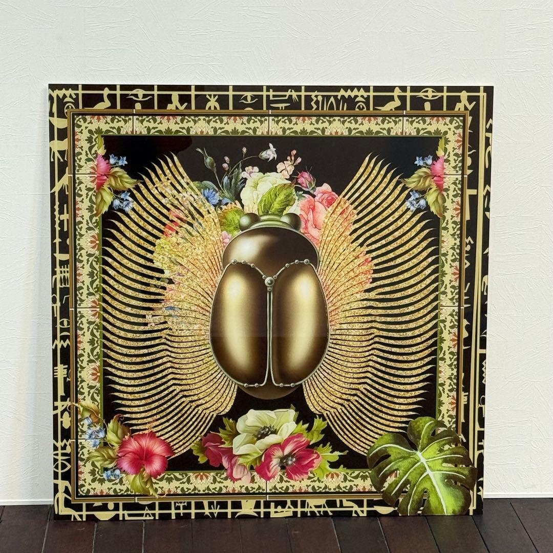 H112KZ6b 展示品 KARE カレ ガラスアート ビートルフラワー