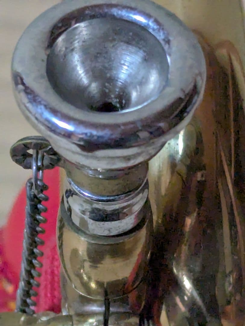 MAXTONE マックストーン　信号ラッパ 3つ巻 ゴールド仕上げ 中古