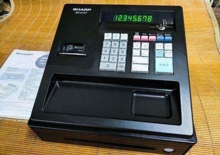 シャープレジスター　XE-A147　PC連携売上管理フル設定無料　433335