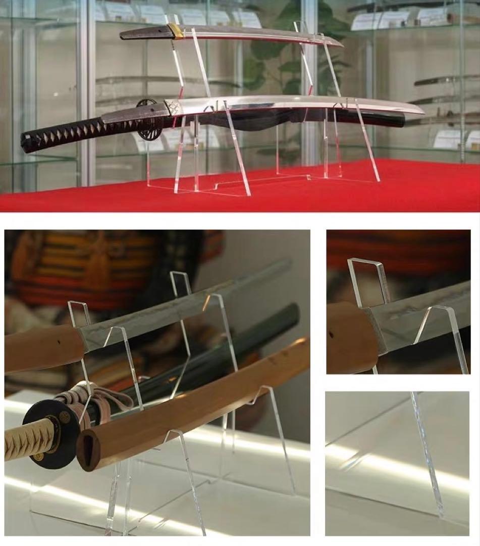 美術館用　アクリル　刀置き