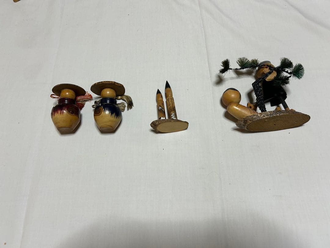 伝統的な木製こけし人形コレクション　まとめ売り41体