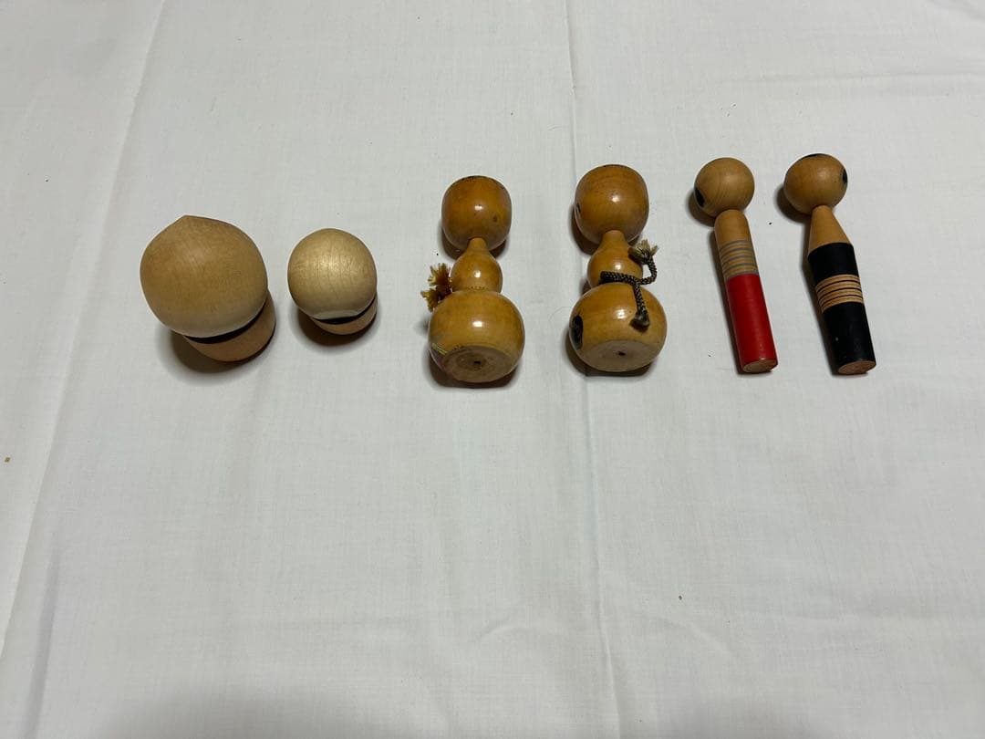 伝統的な木製こけし人形コレクション　まとめ売り41体