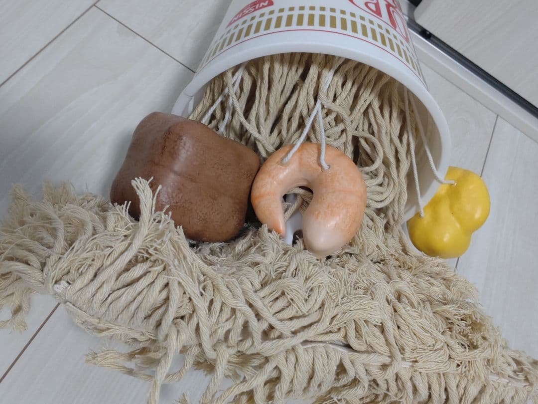 日清　おうちモップヌードル　カップヌードルクエスト　モップ　キャンペーン