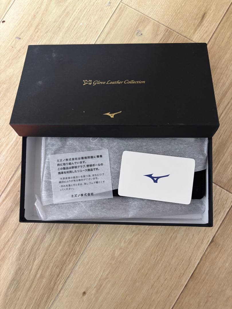 日本ハムファイターズ　ミズノクラブ革長財布（ブラック）　未使用・美品