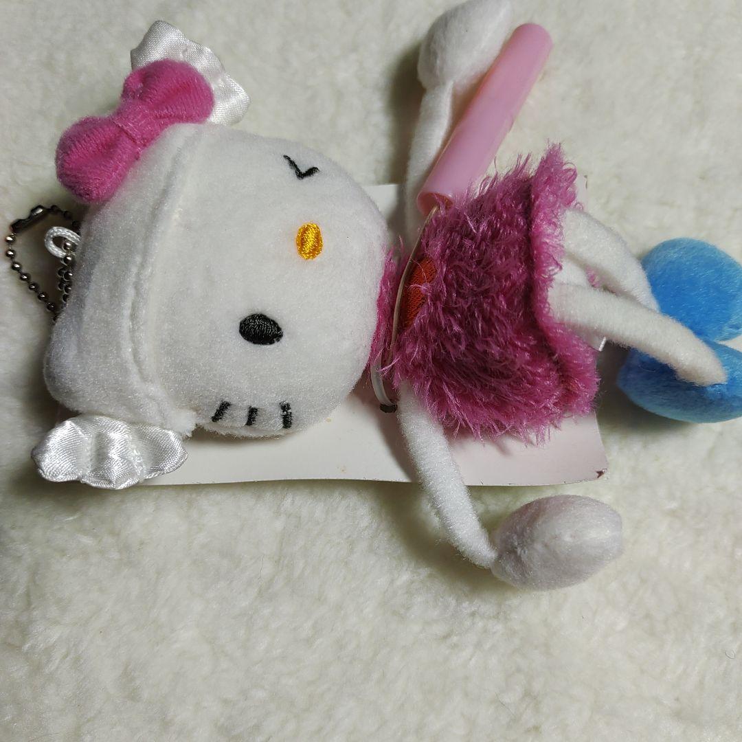 2002年　ハローキティ　足長キティ　エンジェル　ぬいぐるみキーホルダー　2個