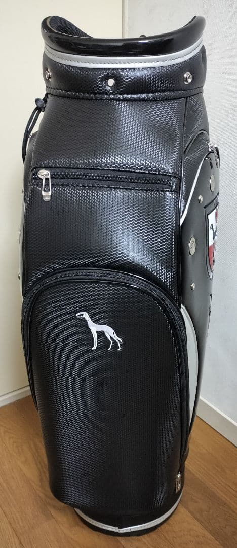 【新品】アタバット キャディバッグ　ブラック エナメル adabat
