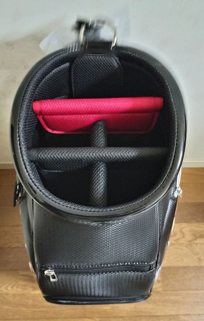 【新品】アタバット キャディバッグ　ブラック エナメル adabat