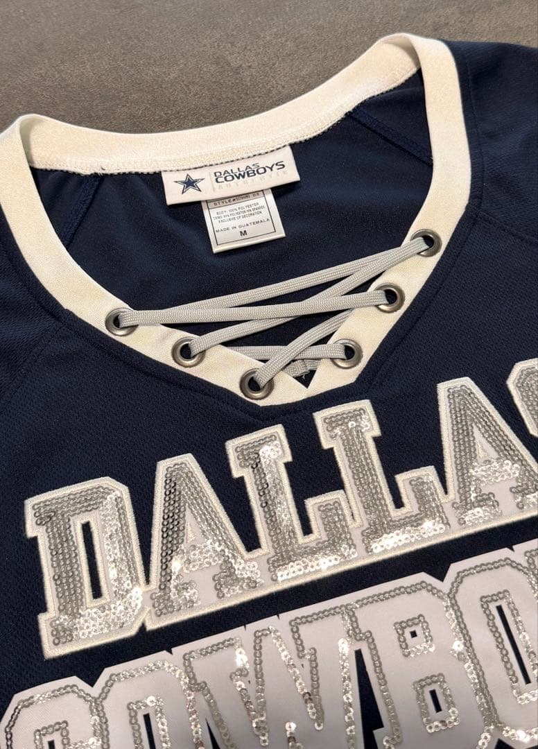 シャツ Dallas Cowboys Lace-Up V-Neck Jersey WM