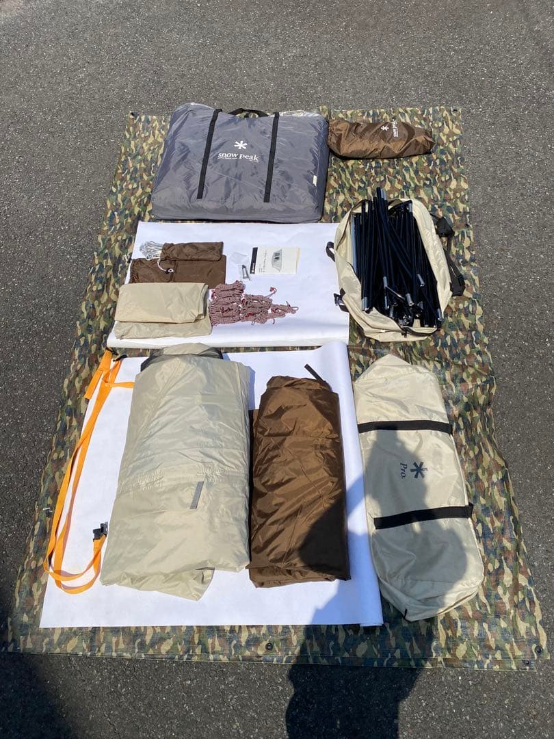 雪峰祭ランドロックPro アイボリー　専用マット、シート付　インナーテント未使用