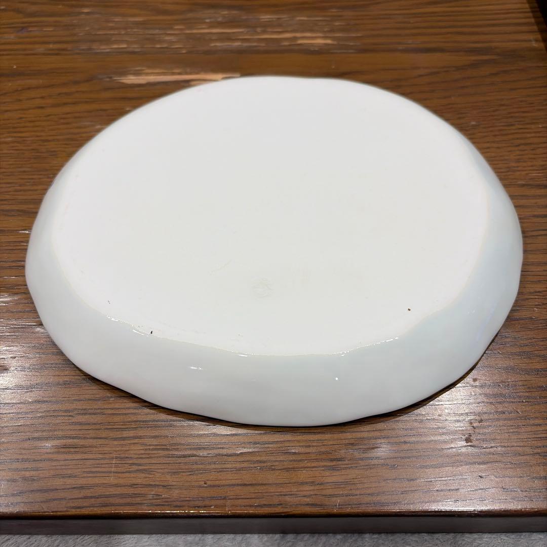 有田焼　泰山窯　大皿　五彩桃絵